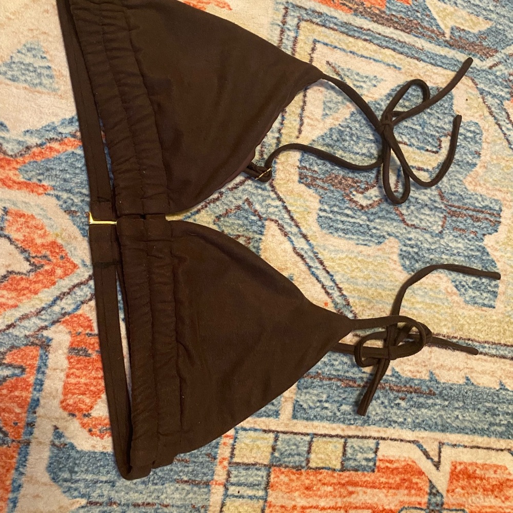 MONTCE BIKINI Espresso Suede Palua Ties Bikini
Top - Picture 4 of 6